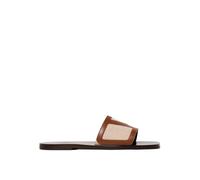 Valentino Garavani - Sandales en cuir avec détails de boucles - Homme - Chaussures - Brun - Taille: 41 EU