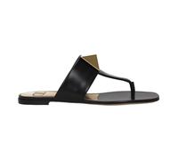 Valentino Garavani - Sandales en Cuir Noir Ss22 - Femme - Chaussures - Noir - Taille: 36 EU