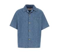 Valentino Garavani - Short Sleeve Denim Shirt - Homme - Chemises - Bleu - Taille: 2XL