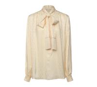 Valentino Garavani - Silk Blouse - Femme - Blouses et Chemises - Beige - Taille: 38 FR