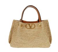 Valentino Garavani - Small Tote Macro S - Femme - Sacs - Brun - Taille: ONE Size