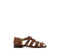 Valentino Garavani - Studshield Sandal - Homme - Chaussures - Brun - Taille: 44 EU