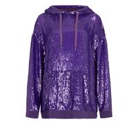 Valentino Garavani - Sweat à capuche Avec Paillettes Scintillantes Et Coupe Ample - Homme - Sweatshirts et sweats à capuche - Violet - Taille: S