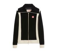 Valentino Garavani - SweaT-shirt Chenille Col Montant avec Zip et Écusson - Homme - Sweatshirts et sweats à capuche - Noir - Taille: M