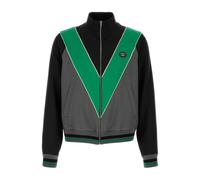 Valentino Garavani - SweaT-shirt en nylon avec zip et patch VLogo - Homme - Sweatshirts et sweats à capuche - Multicolore - Taille: M