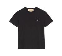 Valentino Garavani - T-shirt en coton avec broderie VLogo - Homme - Tops - Noir - Taille: M