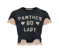 Valentino Garavani - Top à Bordure en Dentelle - Femme - Tops - Noir - Taille: 40 FR