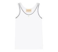 Valentino Garavani - Top Avec Appliqué - Femme - Tops - Blanc - Taille: 38 FR