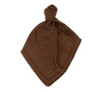 Valentino Garavani - Toute La V Wool and Silk Shawl - Femme - Accessoires - Brun - Taille: ONE Size