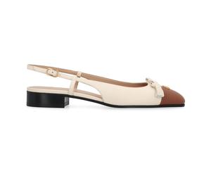 Valentino Garavani - Valet Du Roi Slingback Ballerines - Femme - Chaussures - Beige - Taille: 37 EU