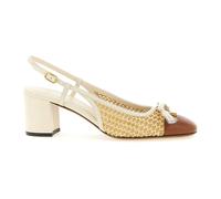 Valentino Garavani - Valet Du Roi Slingback Pump - Femme - Chaussures - Beige - Taille: 38 1/2 EU
