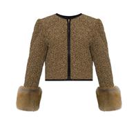 Valentino Garavani - Veste imprimé animal - Femme - Vestes - Brun - Taille: 36 FR