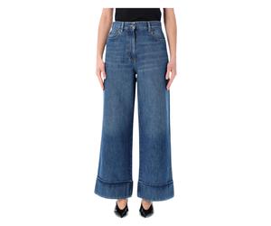 Valentino Garavani - VGold Wide Jeans - Femme - Jeans - Bleu - Taille: W30