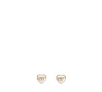 Valentino Garavani - VLogo Heart Earrings - Femme - Accessoires - Beige - Taille: ONE Size