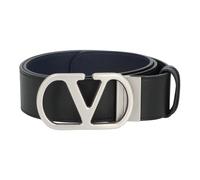 Valentino Garavani - VLogo Leather Reversible Belt - unisex - Accessoires - Bleu - Taille: 100 CM