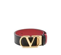 Valentino Garavani - Vlogo Signature Buckle Belt - Femme - Accessoires - Noir - Taille: 75 CM