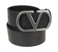 Valentino Garavani - VLogo Signature Buckle Belt - Homme - Accessoires - Noir - Taille: 90 CM