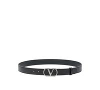 Valentino Garavani - Vlogo Signature Ceinture en Cuir de Veau - Homme - Accessoires - Noir - Taille: 110 CM