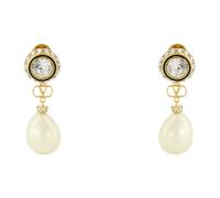 Valentino Garavani - VLogo Signature Earrings - Femme - Accessoires - Jaune - Taille: ONE Size