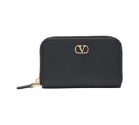 Valentino Garavani - VLogo Signature Mini Portefeuille Zippé - Femme - Accessoires - Noir - Taille: ONE Size