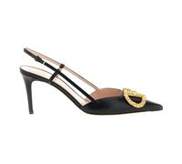 Valentino Garavani - VLogo Signature Slingback Pump - Femme - Chaussures - Noir - Taille: 36 EU