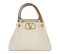 Valentino Garavani - VLogo Signature Small Tote - Femme - Sacs - Beige - Taille: ONE Size