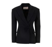 Valentino Garavani - Wool Blazer - Femme - Vestes - Noir - Taille: 36 FR