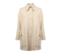 Valentino Garavani - Wool Drap Caban - Femme - Manteaux - Beige - Taille: 38 FR