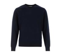 Valentino Garavani - Wool Jumper with VLogo Embroidery - Homme - Pulls - Bleu - Taille: XL