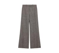 Valentino Garavani - Wool Mouliné Pantalons - Femme - Pantalons - Gris - Taille: 38 FR