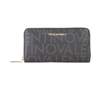VALENTINO Porte-monnaie anthracite gris pour femme - Portafoglio Regina RE Wallet Nero 326798