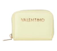 Valentino Porte-Monnaie Delia Re Zip Around Wallet Vaniglia Jaune Clair