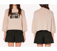 VALENTINO RED OUBLIE-MOI PAS Pull En Tricot Intersia Cropped Neuf XS