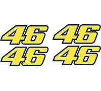 Valentino Rossi Autocollant de moto The Doctor - Résistant aux intempéries pour voiture, moto et scooter - Article de fans de Moto GP (5 cm)