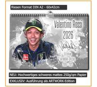 Valentino Rossi Calendrier 2025 - Calendrier mural de qualité supérieure au format A2 - Énorme