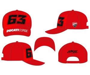 Valentino Rossi Cap Ducati BAGNAIA,Kid,Red,One Size