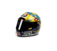 Valentino Rossi Casque Réplique Miniature 1:5 Mini Casque ¿Vr46 Motogp_Gp Jacarepagua' 1999, Unisexe