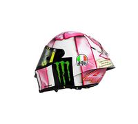 Valentino Rossi Casque Réplique Miniature 1:5 Mini Casque -VR46 MotoGP_GP Misano Race 1 2021, Unisexe