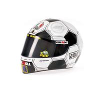 Valentino Rossi Casque Réplique Miniature 1:5 Mini Casque ¿Vr46 Motogp_Gp Montmelo' 2008, Unisexe
