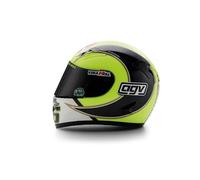 Valentino Rossi Casque Réplique Miniature 1:5 Mini Casque ¿Vr46 Motogp_Season 2007, Unisexe