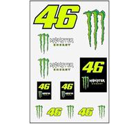Valentino Rossi Collection Monster Dual Autocollants Unisexe Adulte, Multicolore, Taille Unique