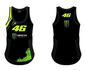 Valentino Rossi Débardeur VR46 Monster Dual Line, Femme, XL, Noir