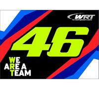 Valentino Rossi Flag VR46 WRT Line, Unisexe, Taille Unique, Multicolore