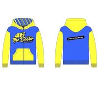 Valentino Rossi Fleece VR46 Fan, Enfant, 1/3, Bleu Vif