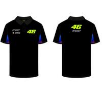 Valentino Rossi Polo Vale Auto,Man,Black,XL