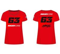 Valentino Rossi T-Shirt Ducati BAGNAIA,Woman,Red,XS