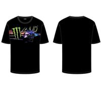Valentino Rossi T-Shirt VR46 Monster Dual Line, Homme, XL, Noir