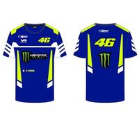 Valentino Rossi T-Shirt VR46 WRT Line, Homme, M, Bleu Clair
