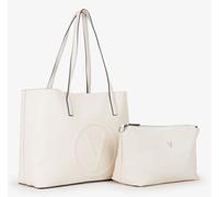 VALENTINO Sac shopper beige pour femme - Selena Re Shopping Bag Ecru 306826