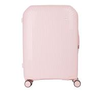 Valentino Trolley Wood Carry on Suitcase Cipria Rose 78cm